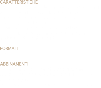 Caratteristiche Cannonau in purezza le cui uve sono selezionate e lavorate nel rispetto della tradizione. Vino rosso rubino non eccessivamente carico, tipico della varietà. Al palato si apprezza buona complessità ed una buona persistenza, si percepiscono anche alcuni aromi terziari. FORMATI 75cl ABBINAMENTI Secondi piatti importanti, tutta la cucina di carne, in particolare la cacciagione e la carne cotta alla griglia, la selvaggina e i formaggi di buona stagionatura.